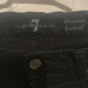7 bootcut black jeans